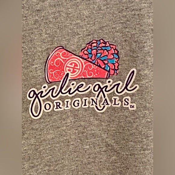 Girlie Girl Originals Grey Puppy Cheer T-Shirt - Picture 3 of 7